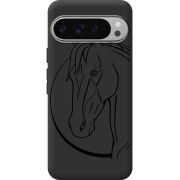 Чорний чохол BoxFace Google Pixel 10 Pro XL Horse