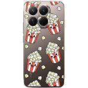 Прозорий чохол BoxFace Xiaomi 15T Pro с 3D-глазками Popcorn