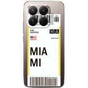Прозорий чохол BoxFace Xiaomi 15T Pro Ticket Miami