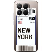 Прозорий чохол BoxFace Xiaomi 15T Pro Ticket New York