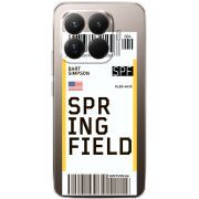 Прозорий чохол BoxFace Xiaomi 15T Pro Ticket Springfield