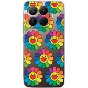 Прозорий чохол BoxFace Xiaomi 15T Pro Hippie Flowers