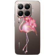 Прозорий чохол BoxFace Xiaomi 15T Pro Floral Flamingo