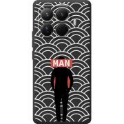 Чорний чохол BoxFace Xiaomi 15T Pro Man Pattern