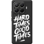 Чорний чохол BoxFace Xiaomi 15T Pro Hard Times Good Times