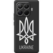 Чорний чохол BoxFace Xiaomi 15T Pro Тризуб монограмма ukraine
