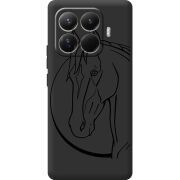 Чорний чохол BoxFace Xiaomi 15T Pro Horse