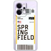 Прозорий чохол BoxFace OPPO Reno 14 5G Ticket Springfield