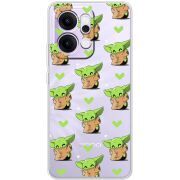 Прозорий чохол BoxFace OPPO Reno 14 5G Pattern Baby Yoda