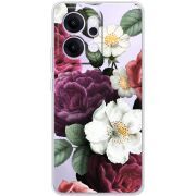 Прозорий чохол BoxFace OPPO Reno 14 5G Floral Dark Dreams