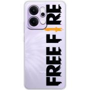 Прозорий чохол BoxFace OPPO Reno 14 5G Free Fire Black Logo