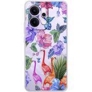 Прозорий чохол BoxFace OPPO Reno 14 5G Flamingo