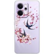 Чохол зі стразами OPPO Reno 14 5G Swallows and Bloom