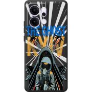 Чорний чохол BoxFace OPPO Reno 14 5G Привид Києва в дії