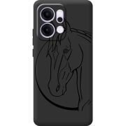 Чорний чохол BoxFace OPPO Reno 14 5G Horse
