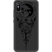 Черный чехол Uprint Xiaomi Mi 6X / A2 Hugin and Munin