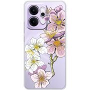 Прозорий чохол BoxFace OPPO Reno 14 Pro 5G Cherry Blossom
