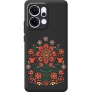 Чорний чохол BoxFace OPPO Reno 14 Pro 5G Ukrainian Ornament