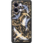 Чорний чохол BoxFace OPPO Reno 14 Pro 5G Ластівки