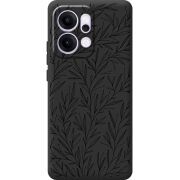 Чорний чохол BoxFace OPPO Reno 14 Pro 5G Leaves