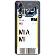 Прозорий чохол BoxFace Nubia Neo 3 GT 5G Ticket Miami