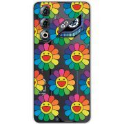 Прозорий чохол BoxFace Nubia Neo 3 GT 5G Hippie Flowers