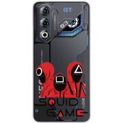 Прозорий чохол BoxFace Nubia Neo 3 GT 5G siquid game люди в красном