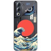 Прозорий чохол BoxFace Nubia Neo 3 GT 5G Большая волна в Канагаве