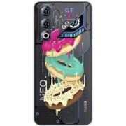 Прозорий чохол BoxFace Nubia Neo 3 GT 5G Donuts