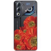 Прозорий чохол BoxFace Nubia Neo 3 GT 5G Red Poppies