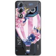 Чохол зі стразами Nubia Neo 3 GT 5G Pink Air Baloon
