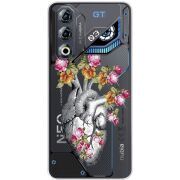 Чохол зі стразами Nubia Neo 3 GT 5G Heart