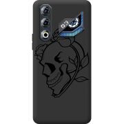 Чорний чохол BoxFace Nubia Neo 3 GT 5G Skull and Roses