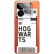 Прозорий чохол BoxFace Realme GT 7 5G Ticket Hogwarts