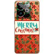 Прозорий чохол BoxFace Realme GT 7 5G Vintage Christmas Pattern