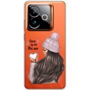 Прозорий чохол BoxFace Realme GT 7 5G love is in the air