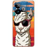 Прозорий чохол BoxFace Realme GT 7 5G Стильна Лама