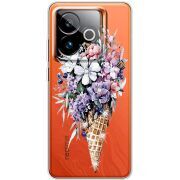 Чохол зі стразами Realme GT 7 5G Ice Cream Flowers