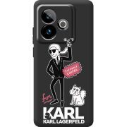Чорний чохол BoxFace Realme GT 7 5G For Karl