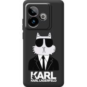 Чорний чохол BoxFace Realme GT 7 5G Cat in Black