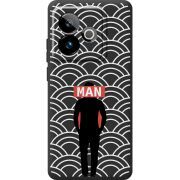 Чорний чохол BoxFace Realme GT 7 5G Man Pattern