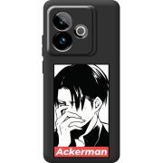 Чорний чохол BoxFace Realme GT 7 5G Attack On Titan - Ackerman