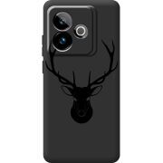 Чорний чохол BoxFace Realme GT 7 5G Deer