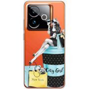 Прозорий чохол BoxFace Realme GT 7T 5G City Girl