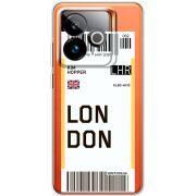 Прозорий чохол BoxFace Realme GT 7T 5G Ticket London