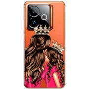 Прозорий чохол BoxFace Realme GT 7T 5G Queen and Princess