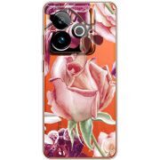 Прозорий чохол BoxFace Realme GT 7T 5G Rose