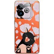Прозорий чохол BoxFace Realme GT 7T 5G Meow