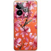 Прозорий чохол BoxFace Realme GT 7T 5G Pink Magnolia