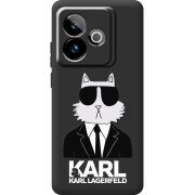 Чорний чохол BoxFace Realme GT 7T 5G Cat in Black